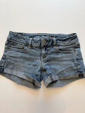 American Eagle Denim Cuffed Women's Shorts 0